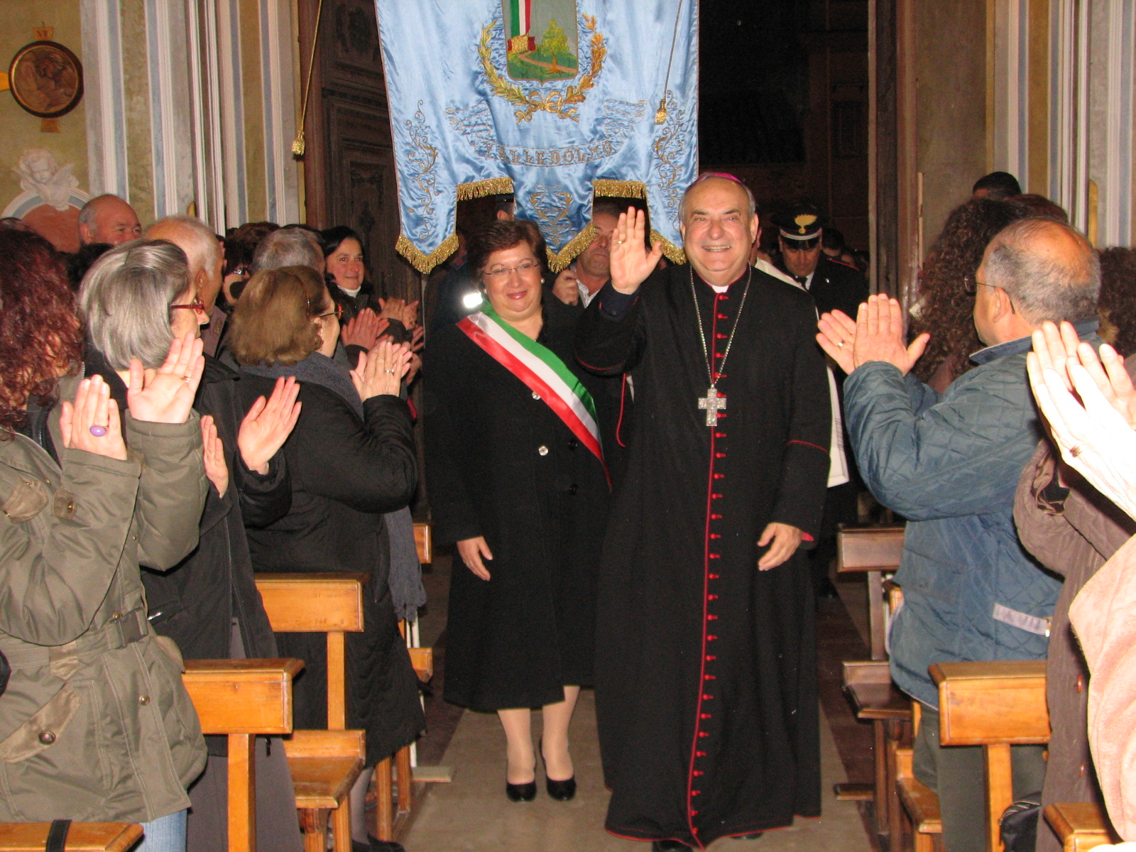 Valledolmo: I^ visita del vescovo Monsignor Vincenzo Manzella